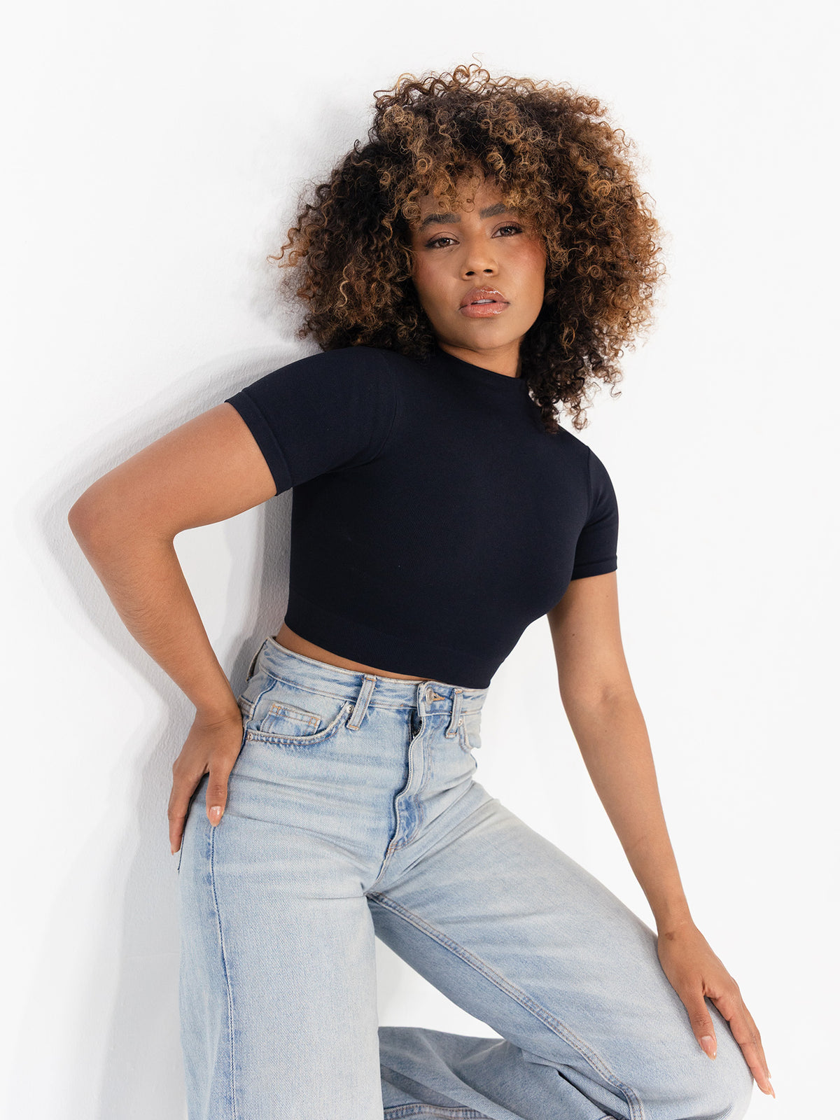 Nala Crop Top Negro