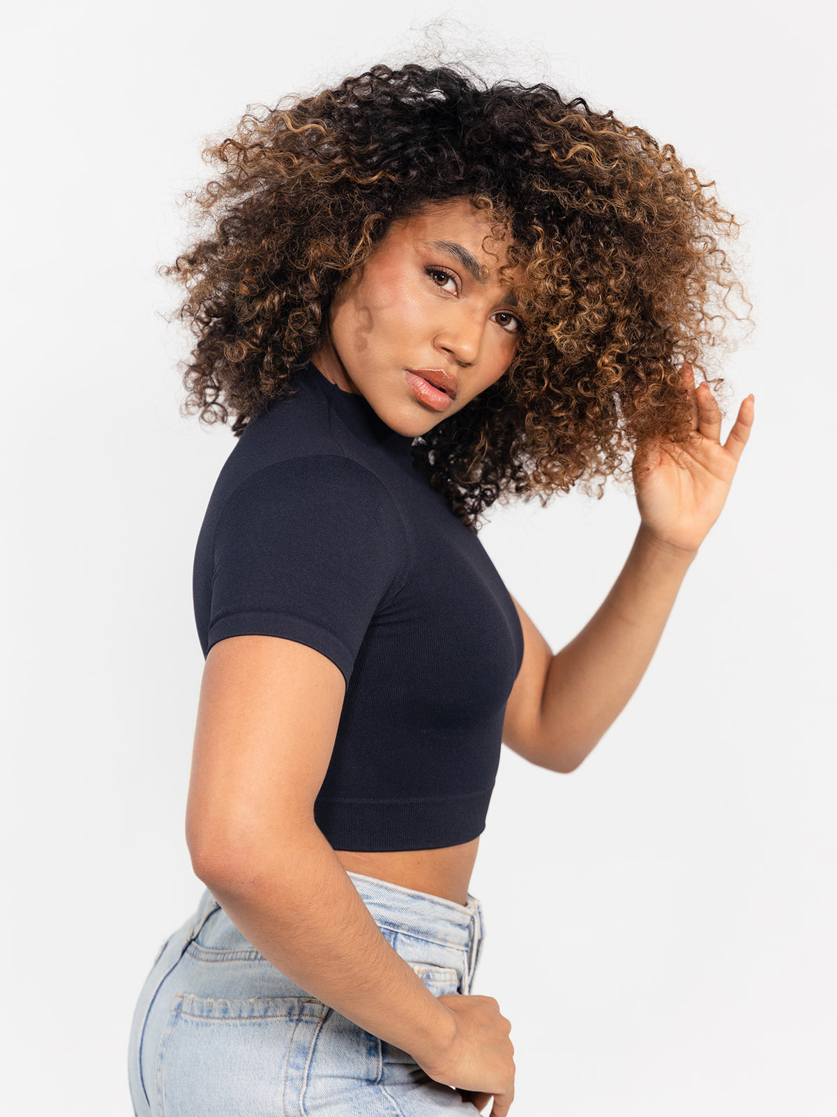 Nala Crop Top Negro