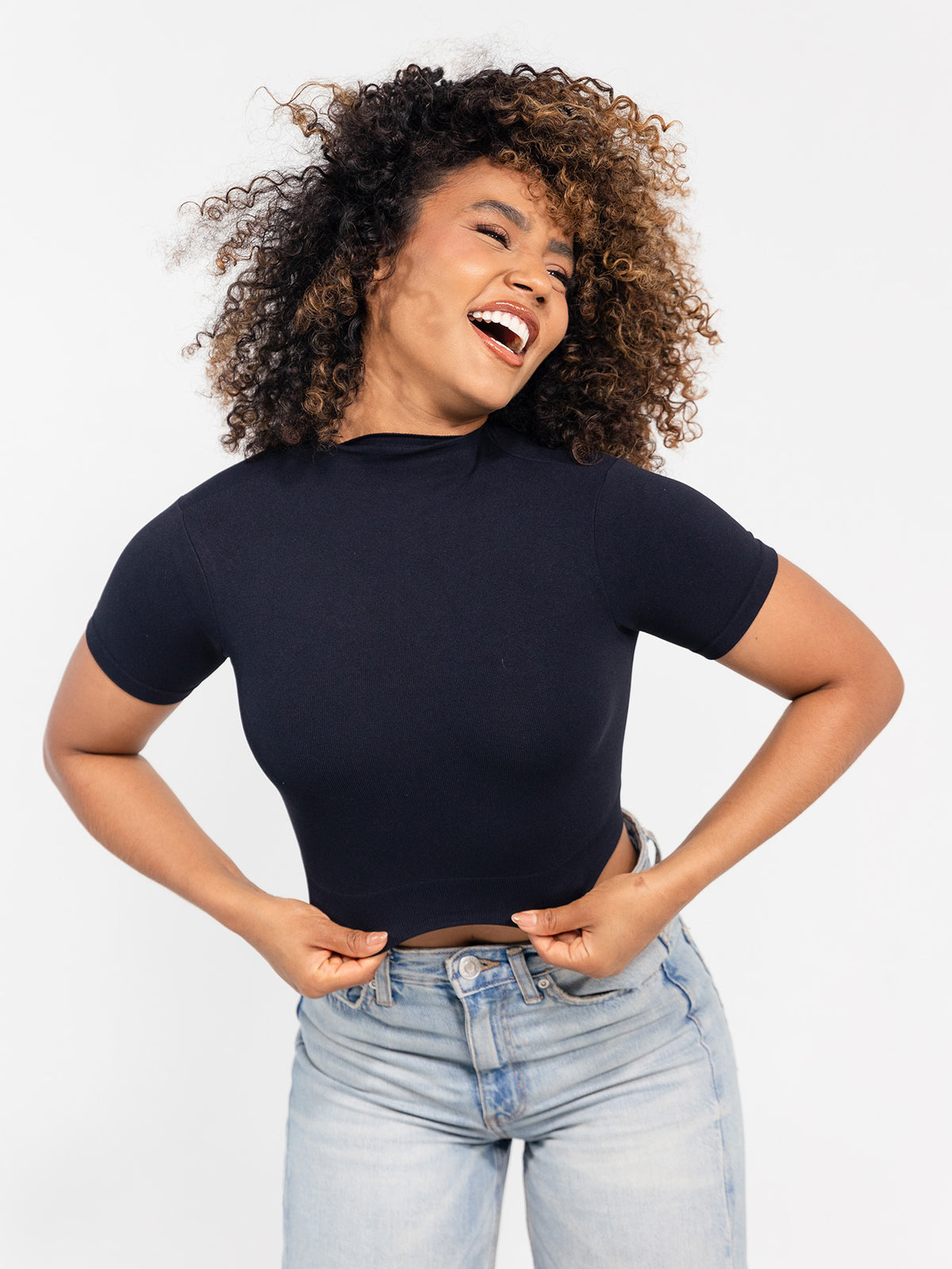 Nala Crop Top Negro