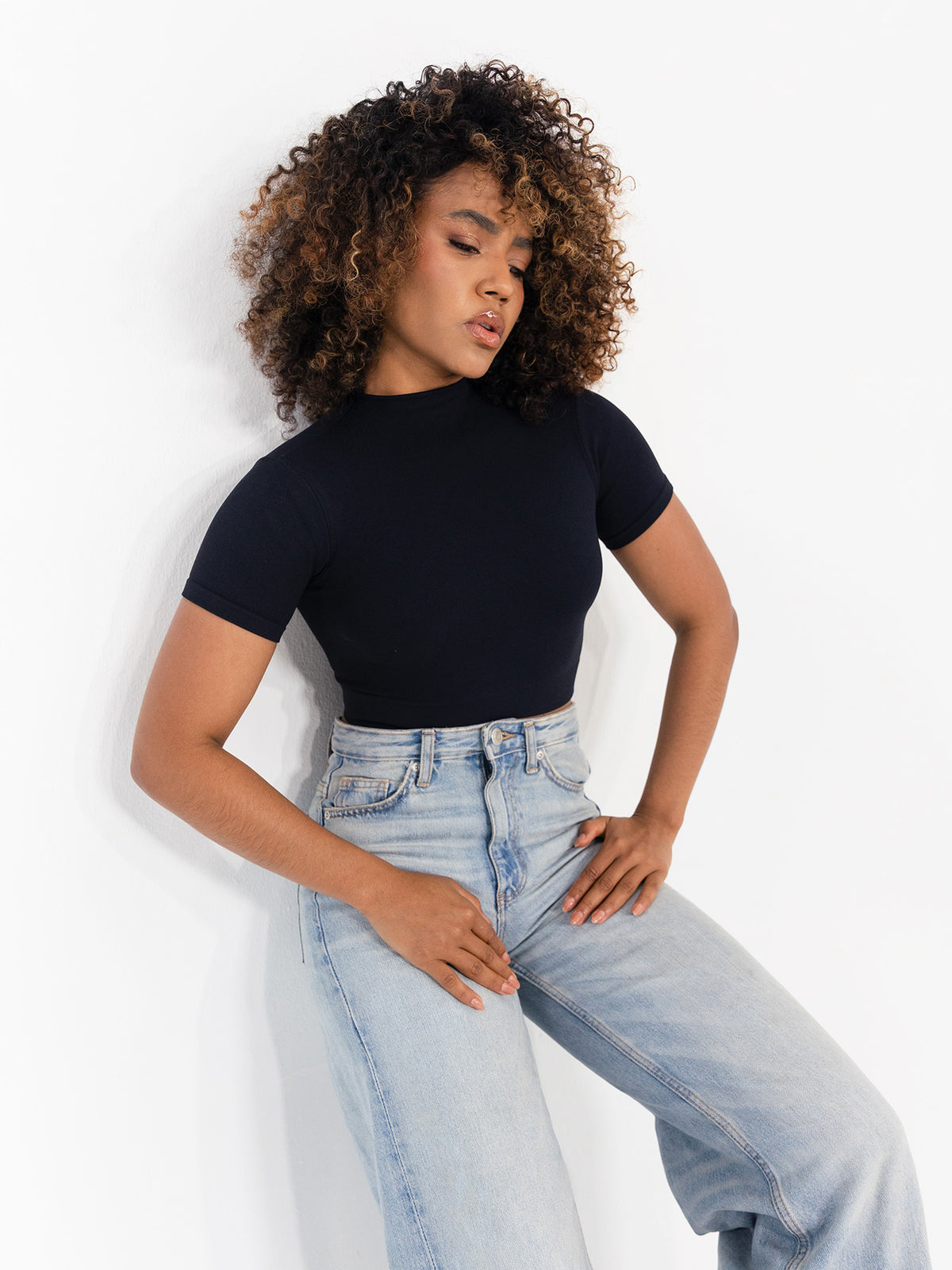 Nala Crop Top Negro