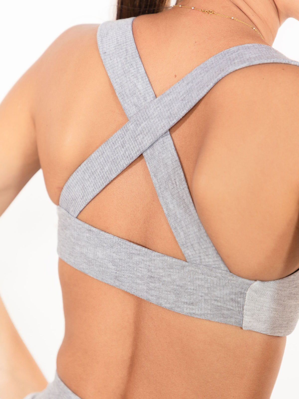 Pilates Top Gris