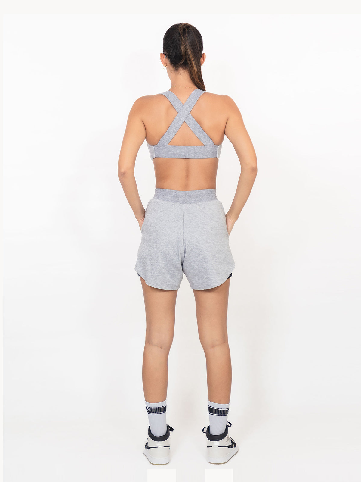 Pilates Short Gris