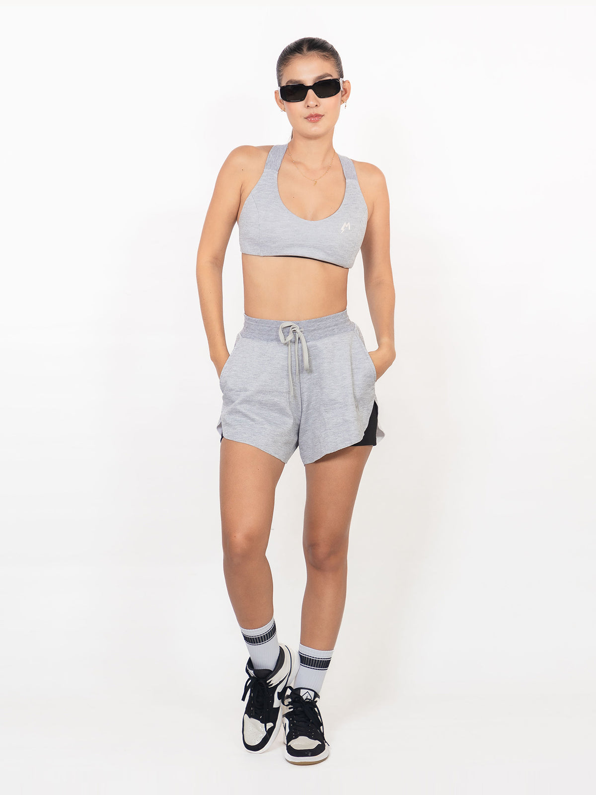 Pilates Short Gris