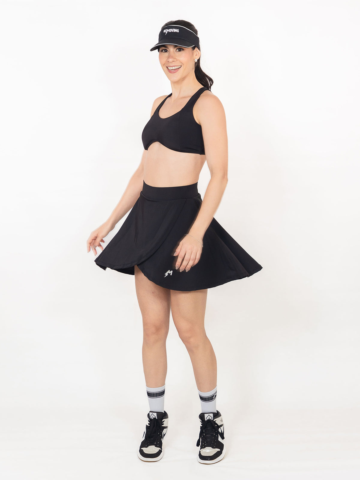 Tennis Skirt Negro